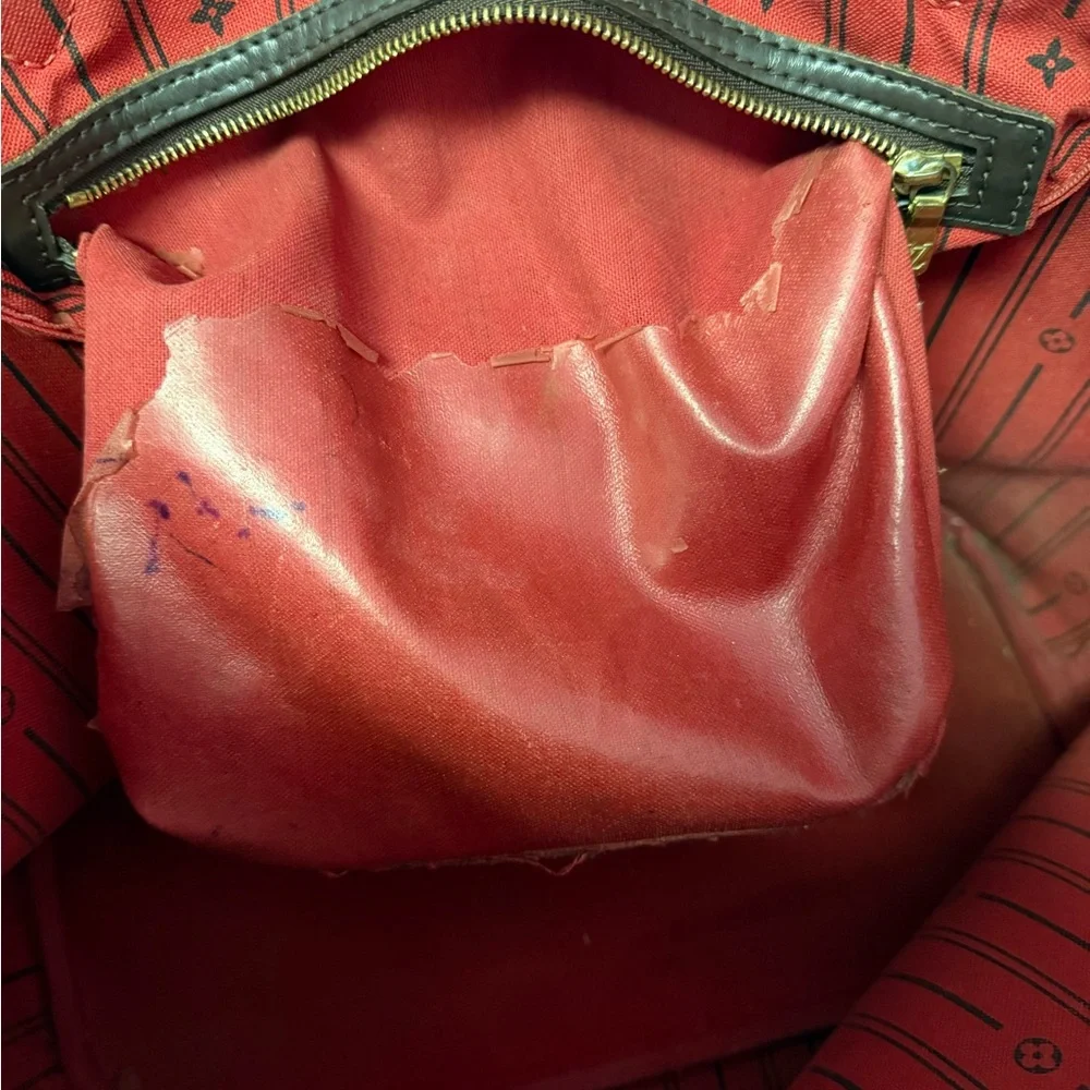 Louis Vuitton Nerverfull Damier Ebene Tote w cherry interior - Picture 11 of 11